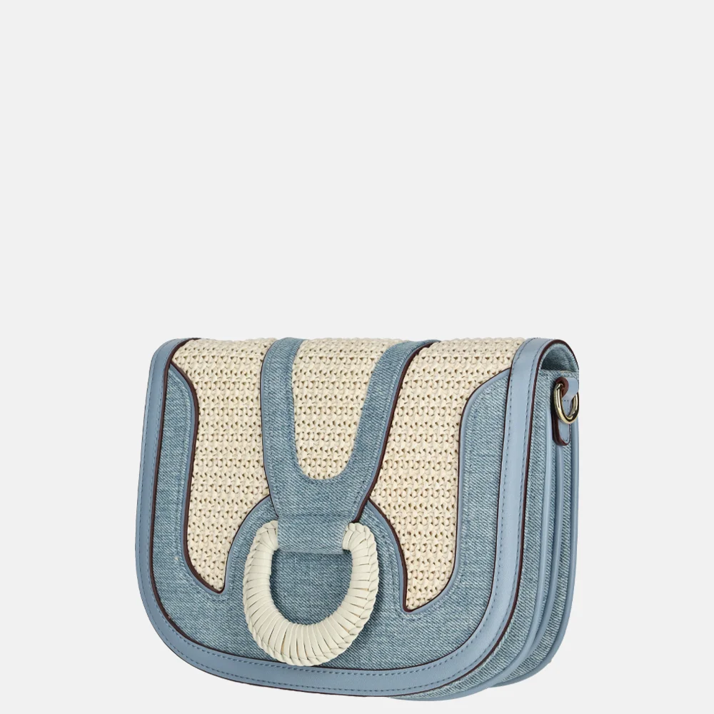 Laurent David crossbody tas light blue bij Duifhuizen