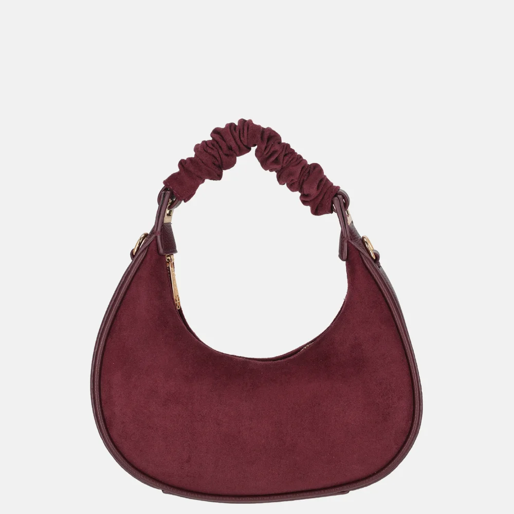 Firenze Suedine handtas burgundy bij Duifhuizen