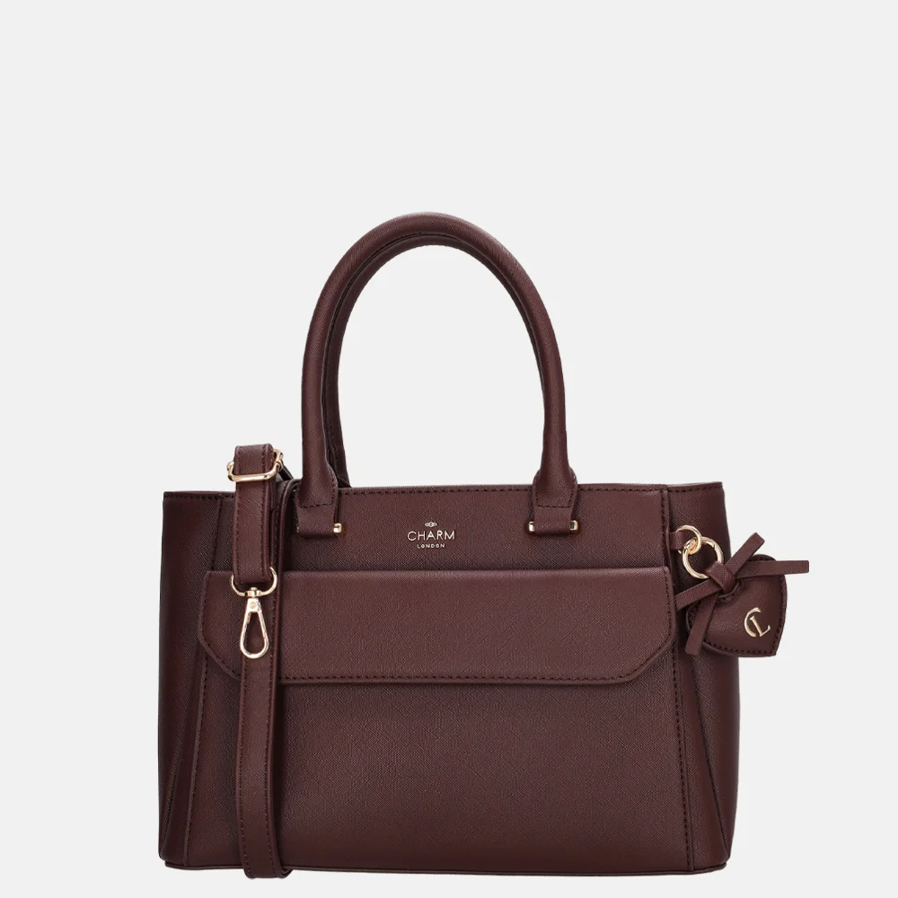 Charm London Cambridge handtas M bordeaux
