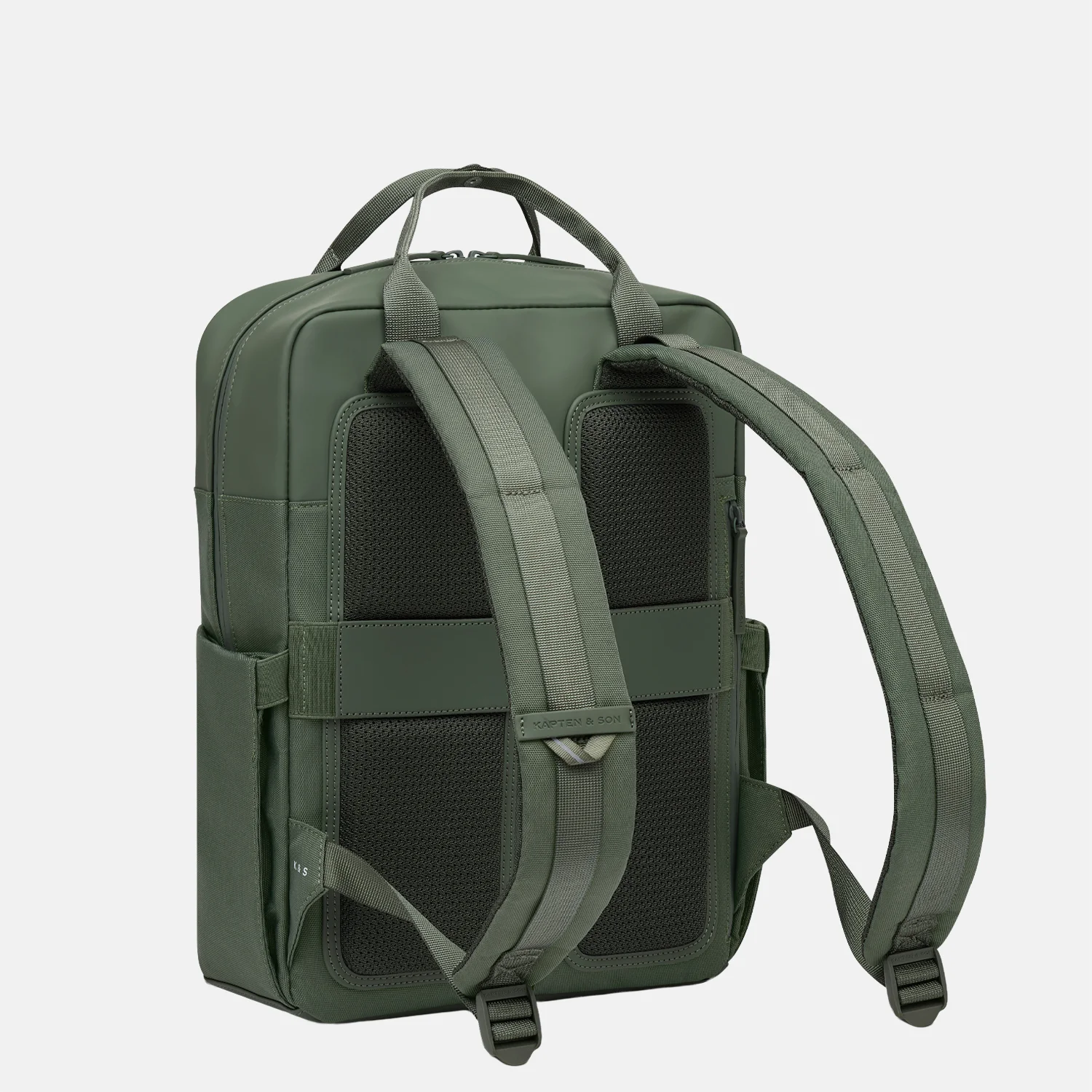 Kapten & Son Bergen Pro rugzak 15 inch dusty green bij Duifhuizen