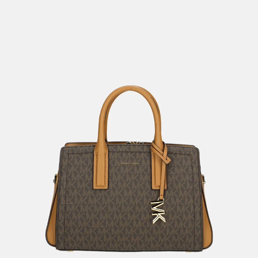 Michael Kors Laila handtas S brown/acorn bij Duifhuizen