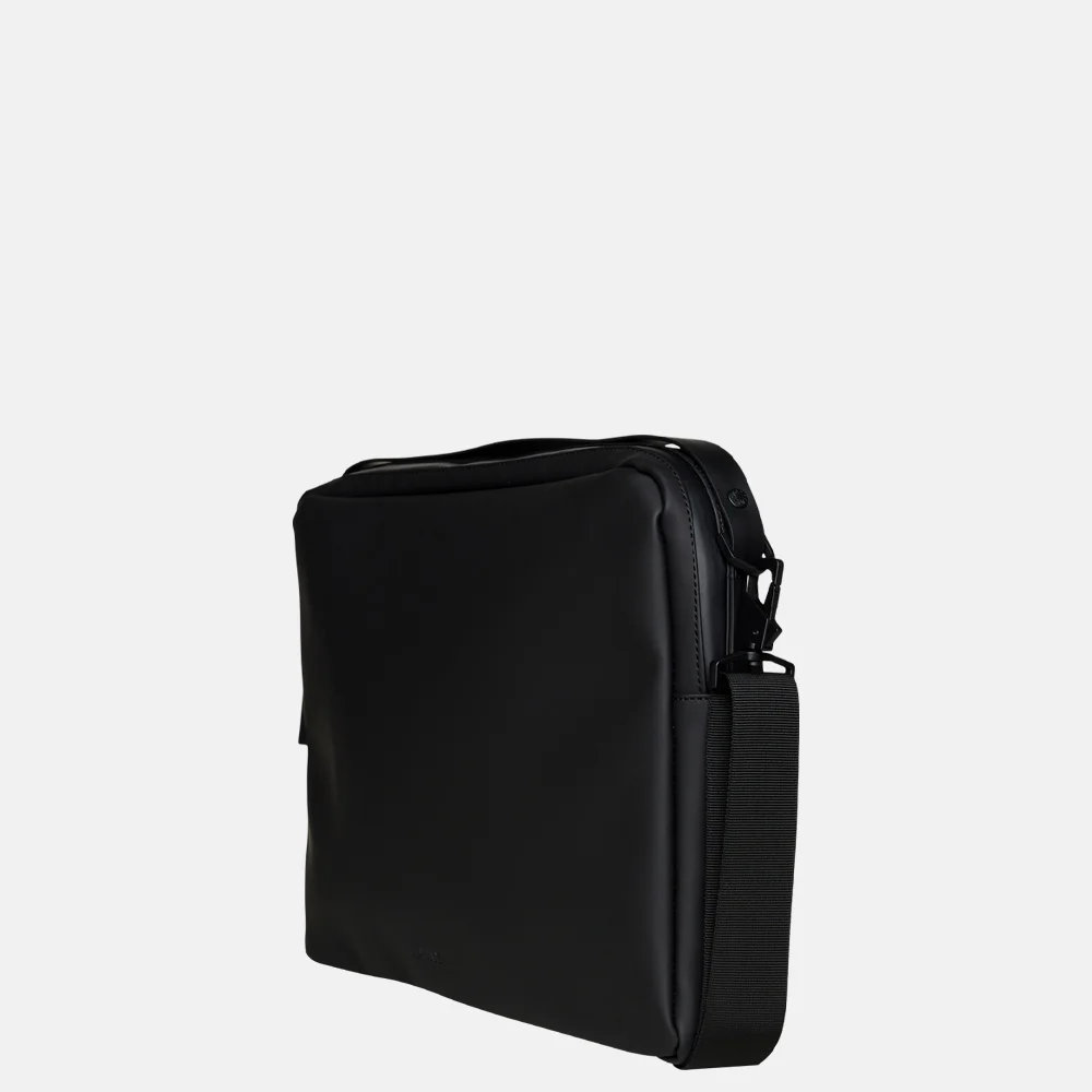 Rains laptoptas 15 inch black bij Duifhuizen
