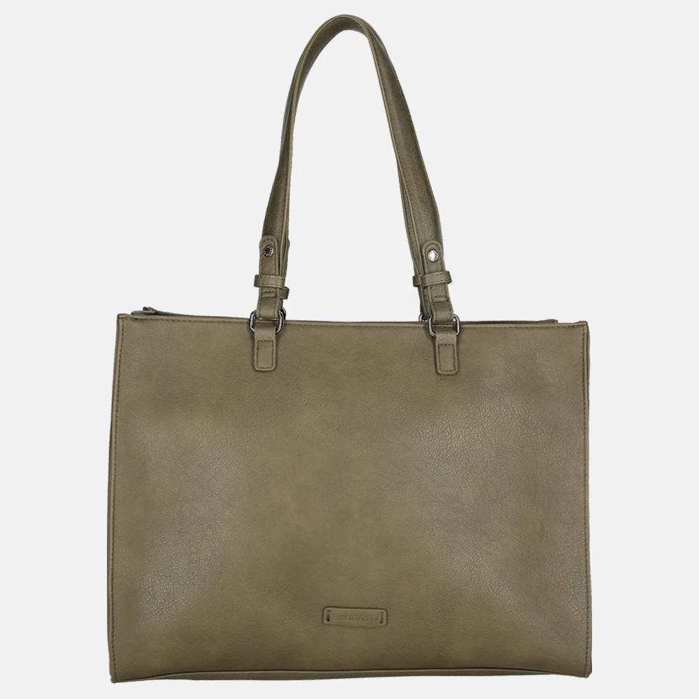 Enrico Benetti Lily shopper 15 inch olijf bij Duifhuizen