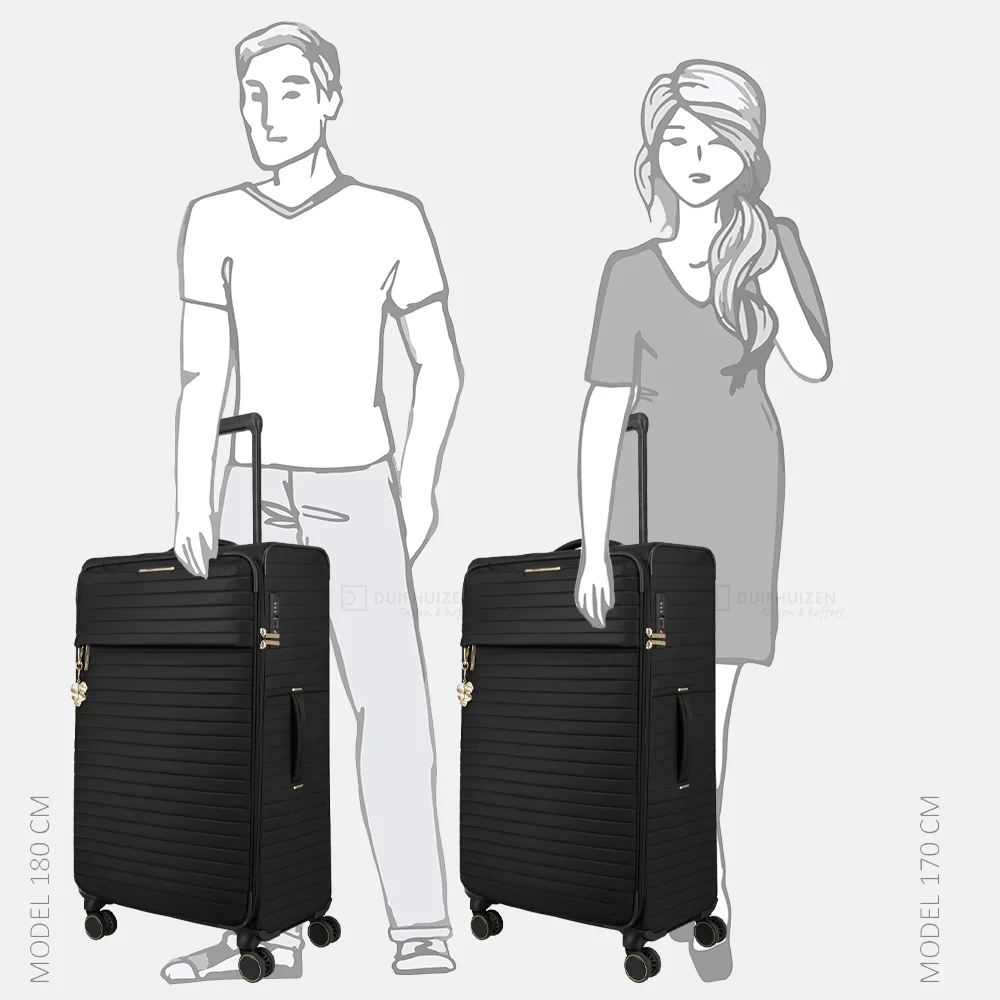 Travelite Barbara Stepp reiskoffer 80 cm black bij Duifhuizen