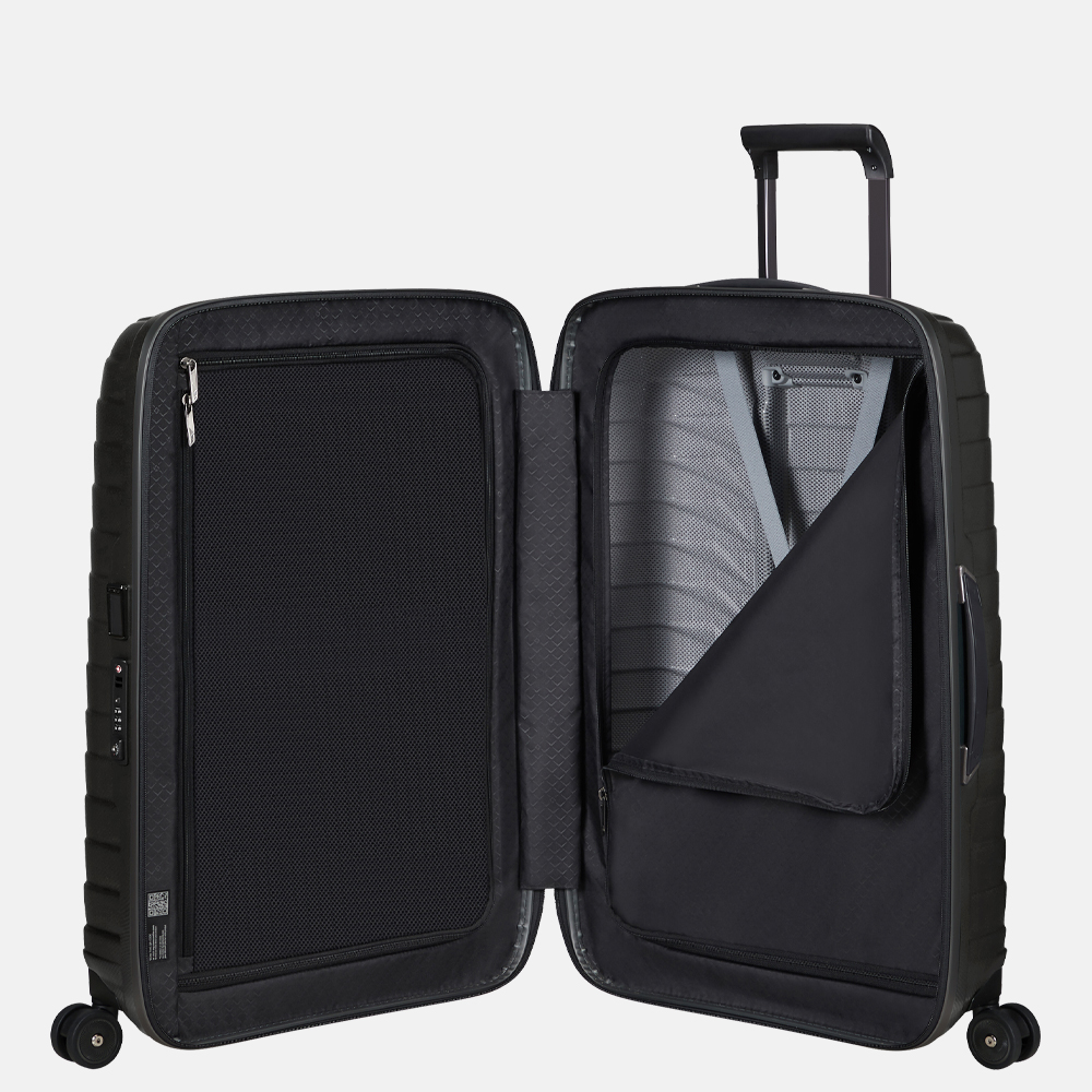 Samsonite Proxis spinner 69 cm matt graphite bij Duifhuizen