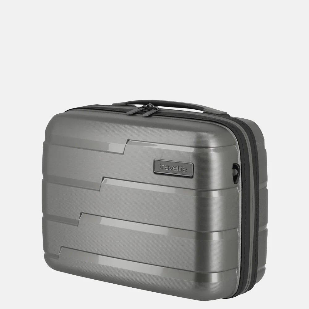 Travelite Air Base beautycase anthracite bij Duifhuizen