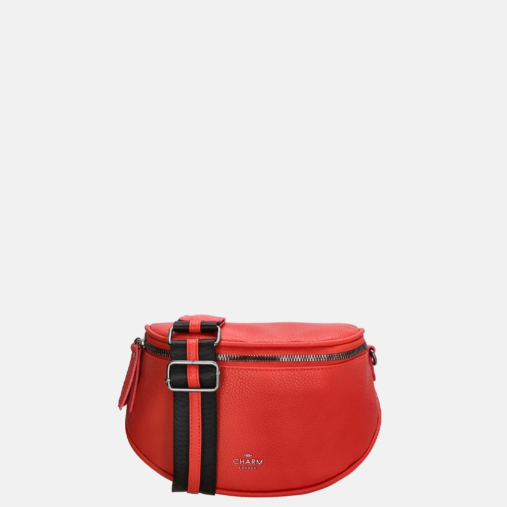 Charm London New York crossbody tas rood