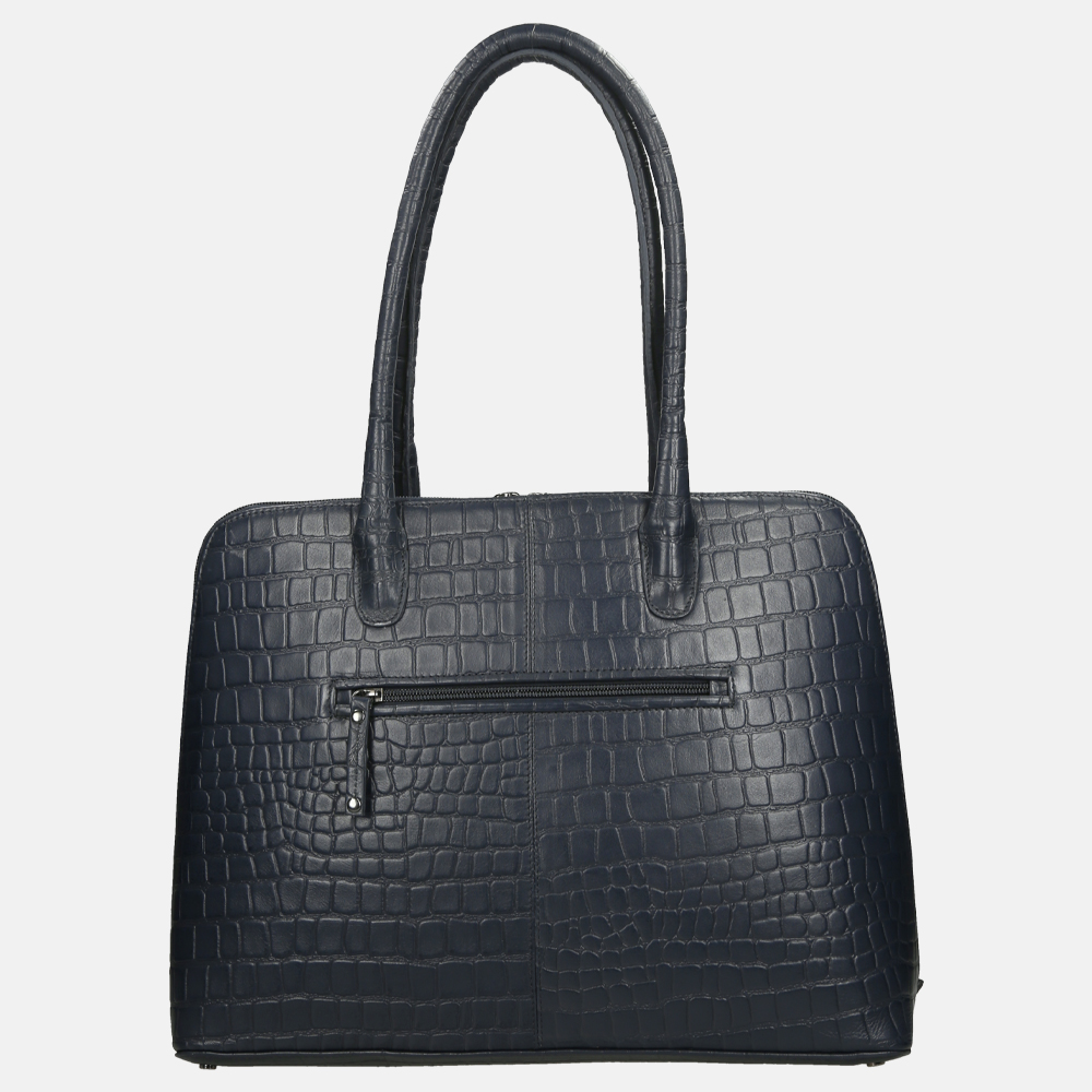 Berba Laguna shopper 15 inch navy bij Duifhuizen