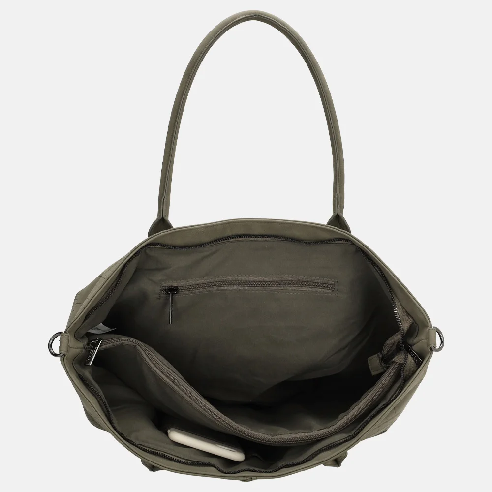 Zebra Trends Mirjam shopper olijfgroen bij Duifhuizen