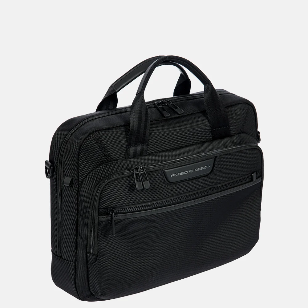 Porsche Design Evo laptoptas 15 inch nylon black bij Duifhuizen