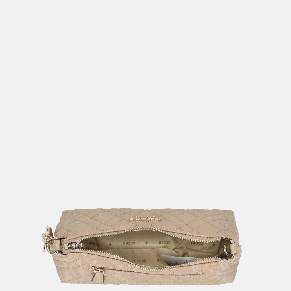 Guess Isemay schoudertas Pale Mocha bij Duifhuizen