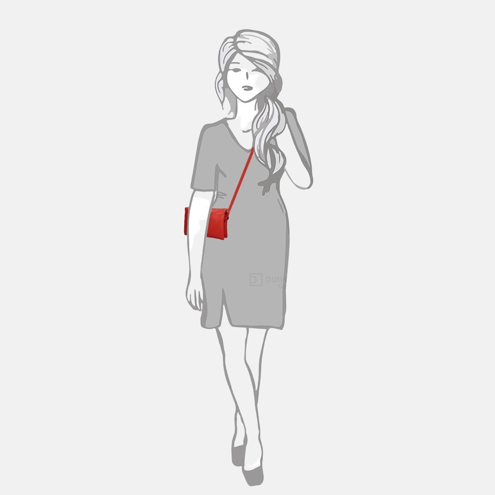 GiGi Fratelli Romance crossbody tas red bij Duifhuizen