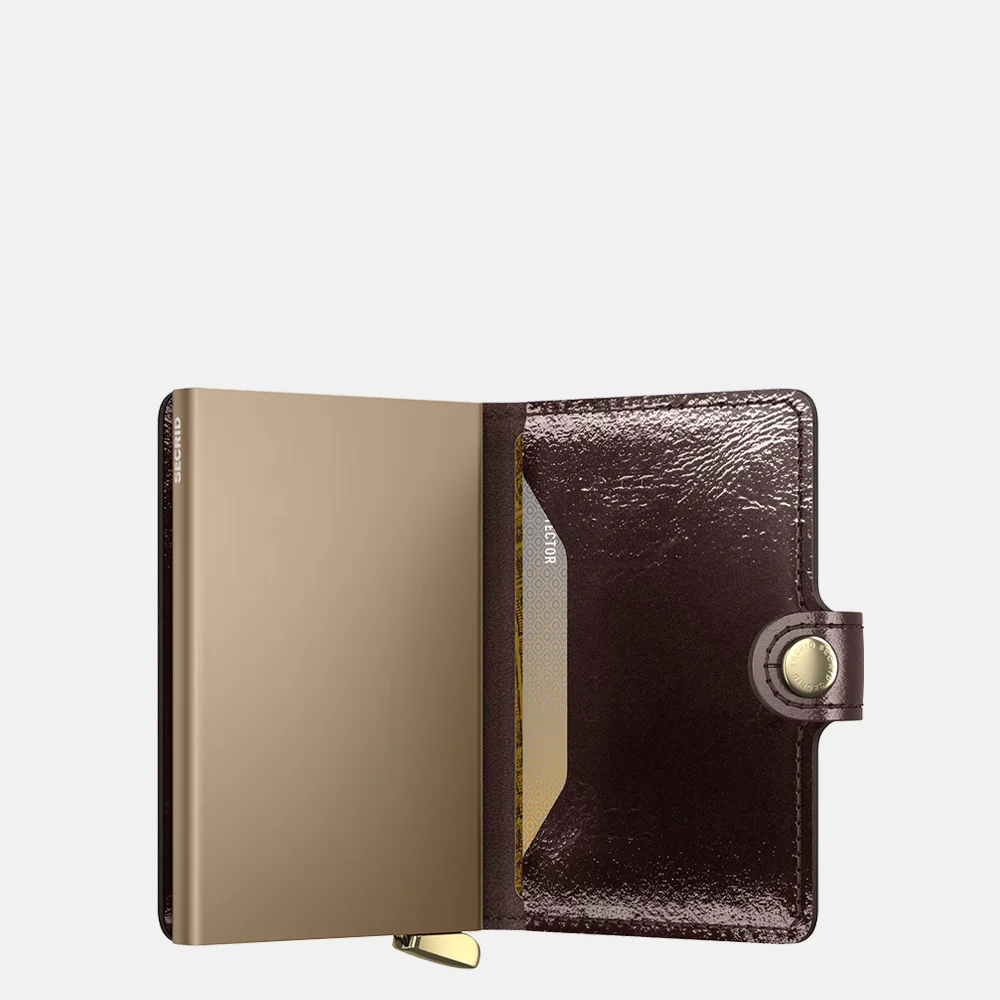 Secrid Premium Miniwallet pasjeshouder Naplak Mahogany + bij Duifhuizen
