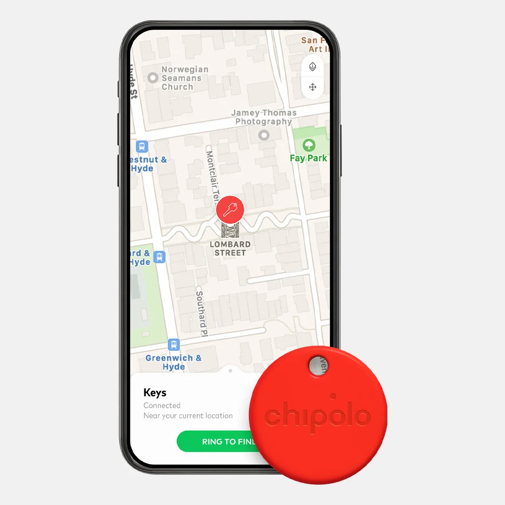 Chipolo ONE Bluetooth Item Finder - Red bij Duifhuizen