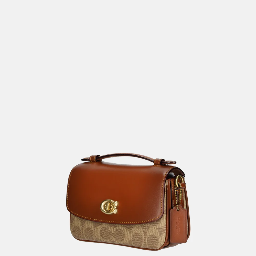 Coach Cassie crossbody tas tan rust bij Duifhuizen