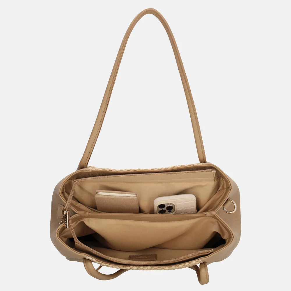 Charm London Paris shopper riet lichttaupe bij Duifhuizen