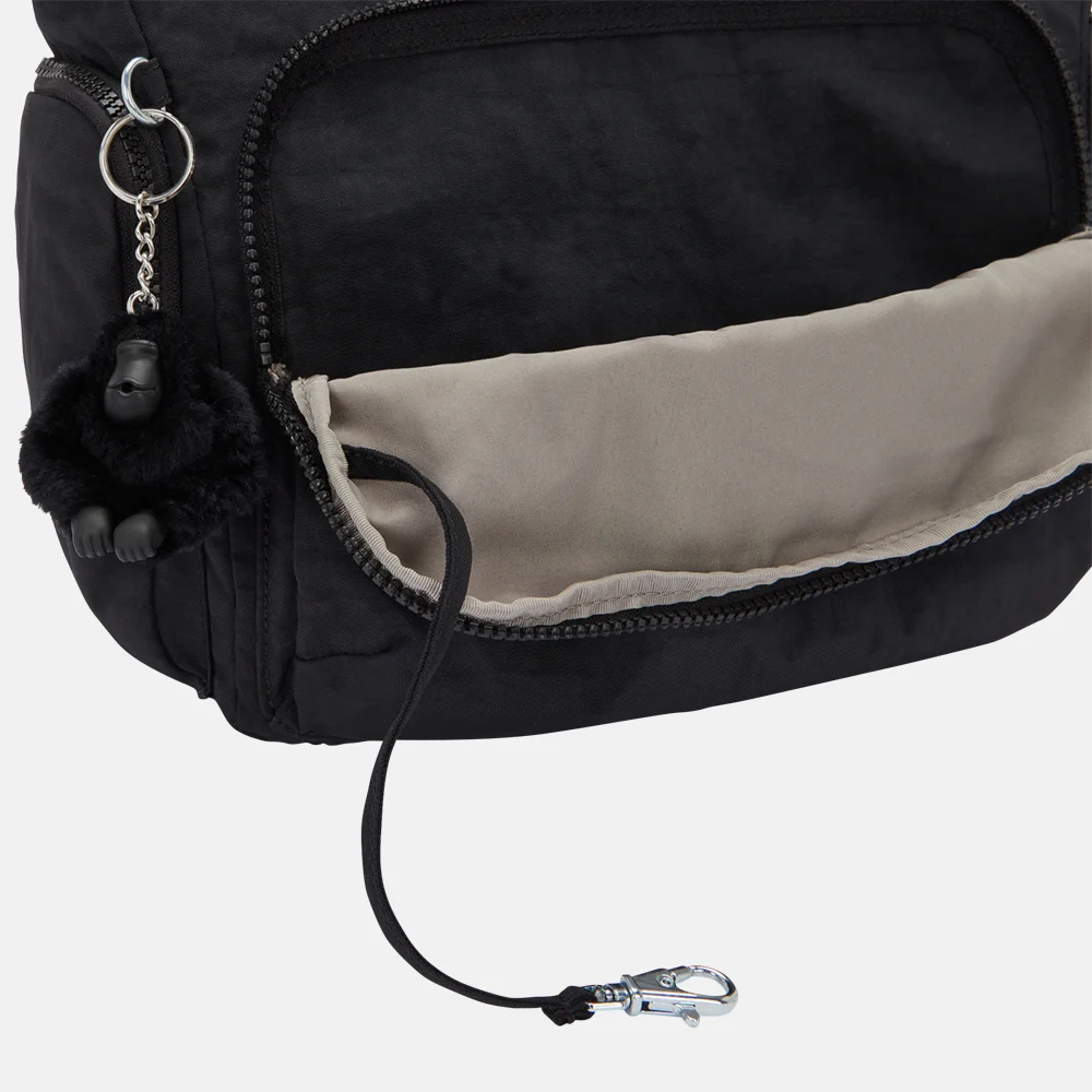 Kipling Gabb schoudertas black noir bij Duifhuizen