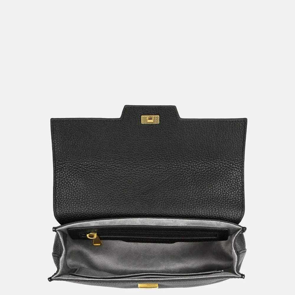 Smaak Amsterdam Flora crossbody tas black bij Duifhuizen