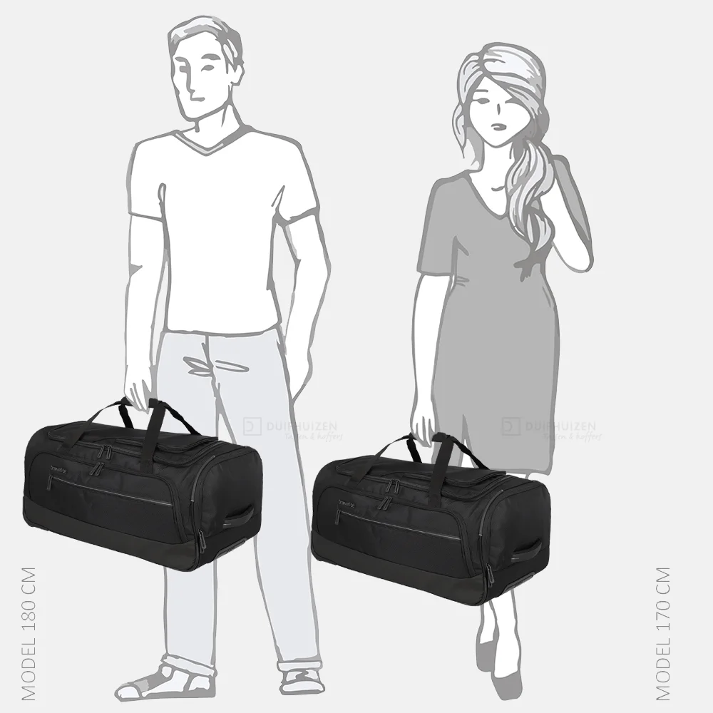 Travelite Crosslite 5.0 reistas op wielen M black bij Duifhuizen