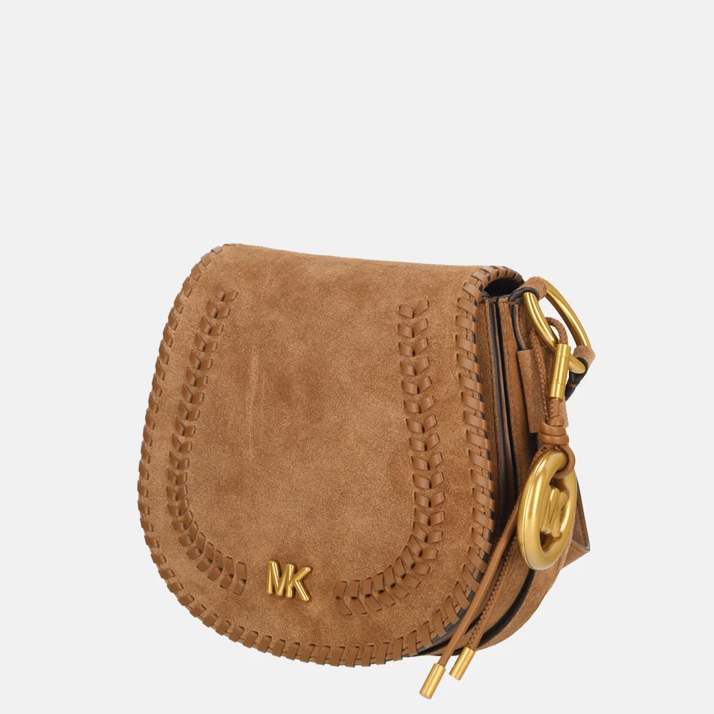 Michael Kors Josie saddlebag flap crossbody tas M luggage bij Duifhuizen