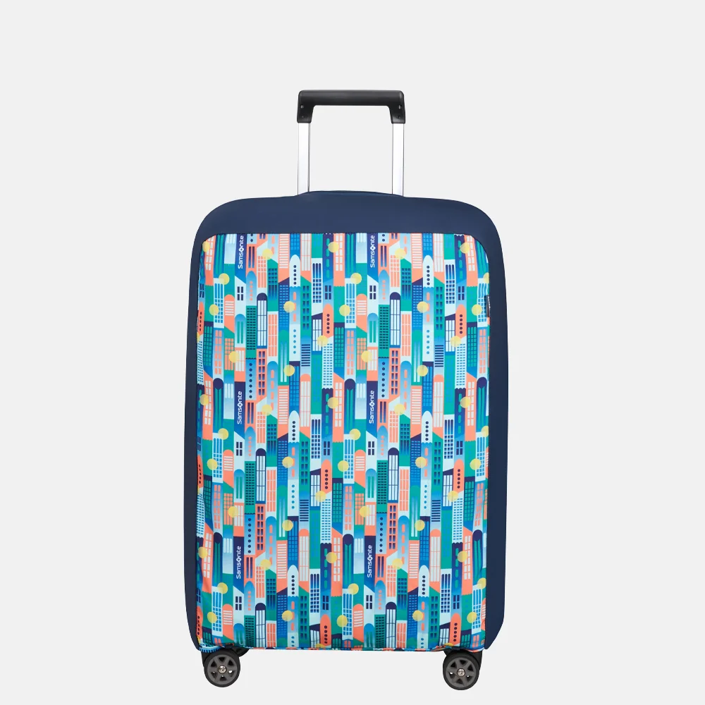 Samsonite Kofferhoes M City Print 68 cm Multi bij Duifhuizen