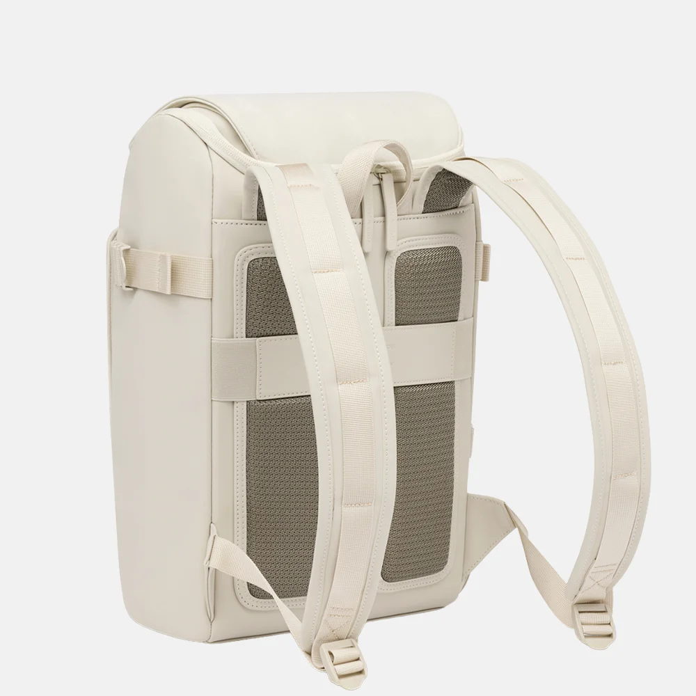 Kapten & Son Bali laptoprugzak M 15 inch sandstone bij Duifhuizen