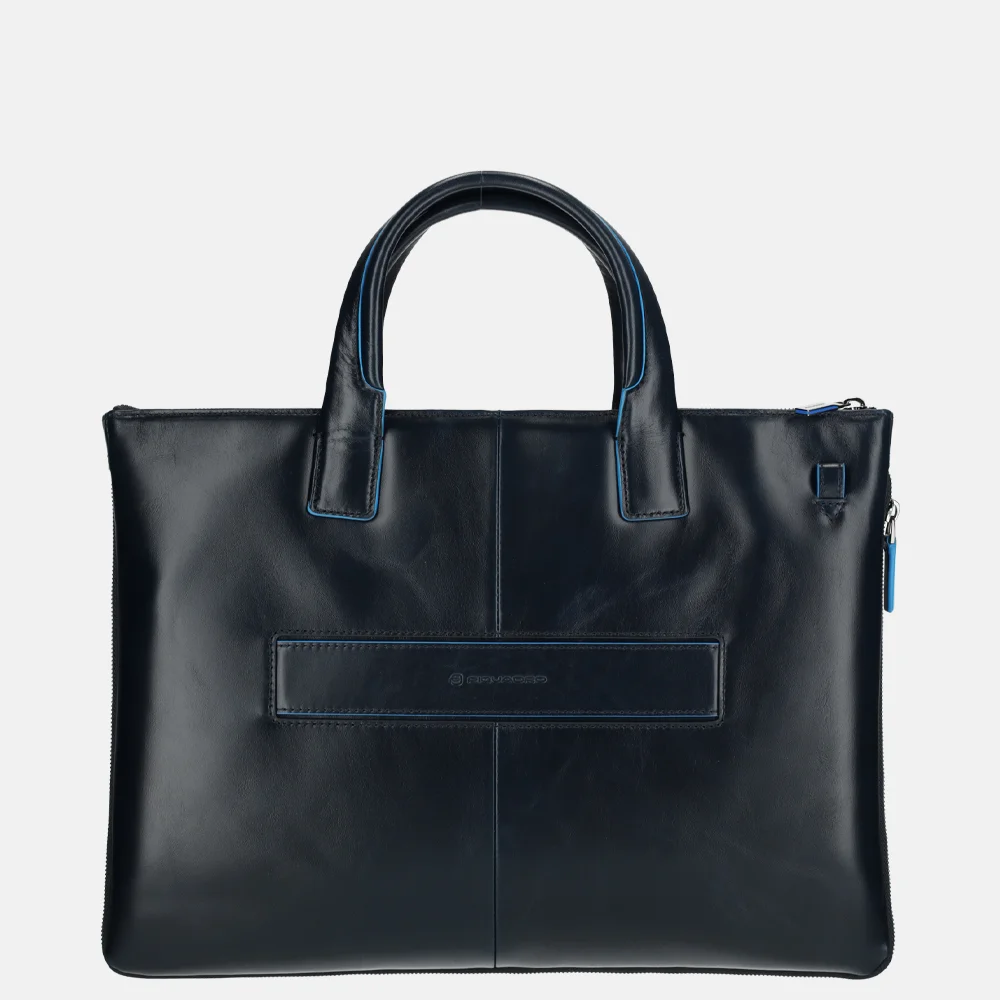Piquadro expendable laptoptas 15 inch S blue bij Duifhuizen