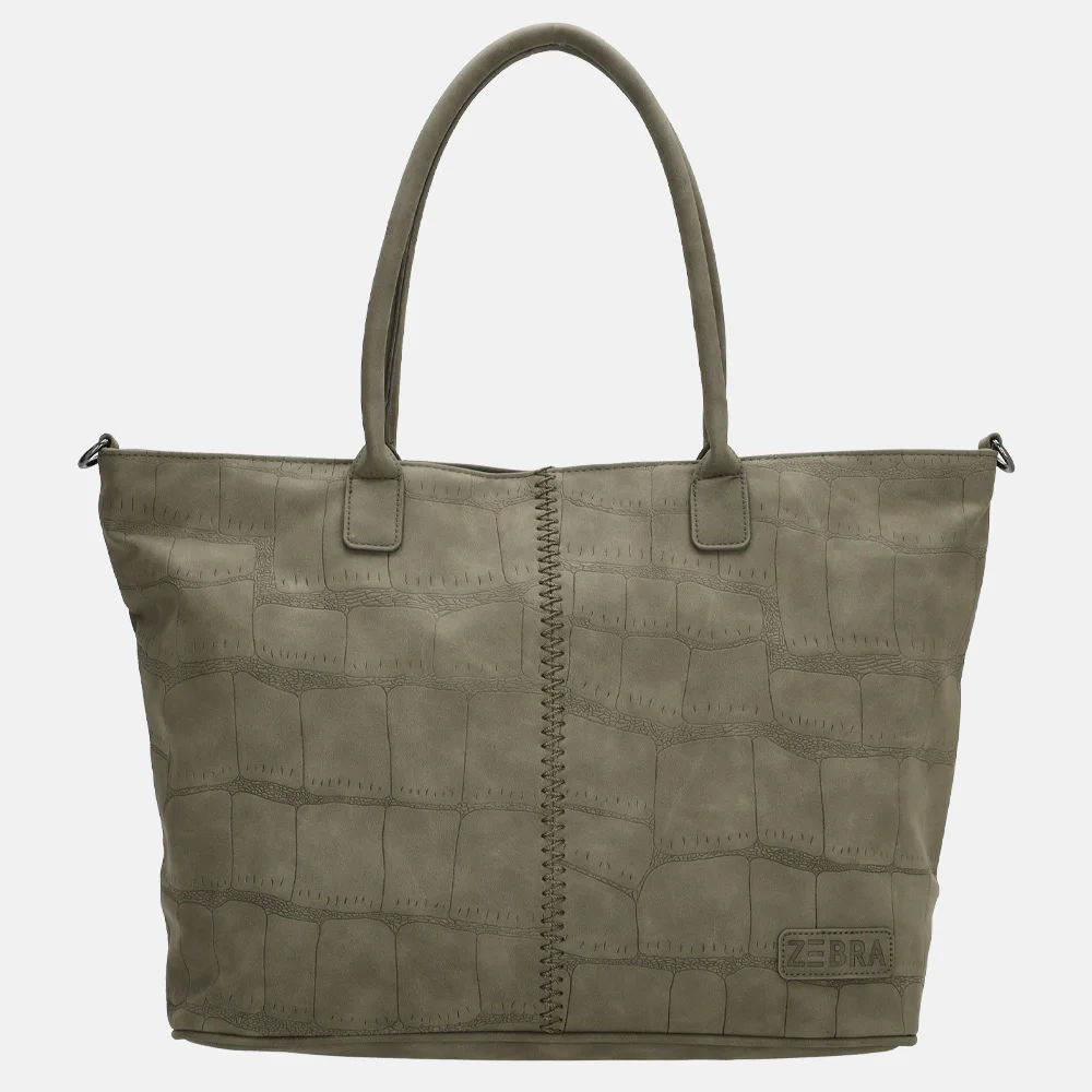 Zebra Trends Mirjam shopper olijfgroen bij Duifhuizen