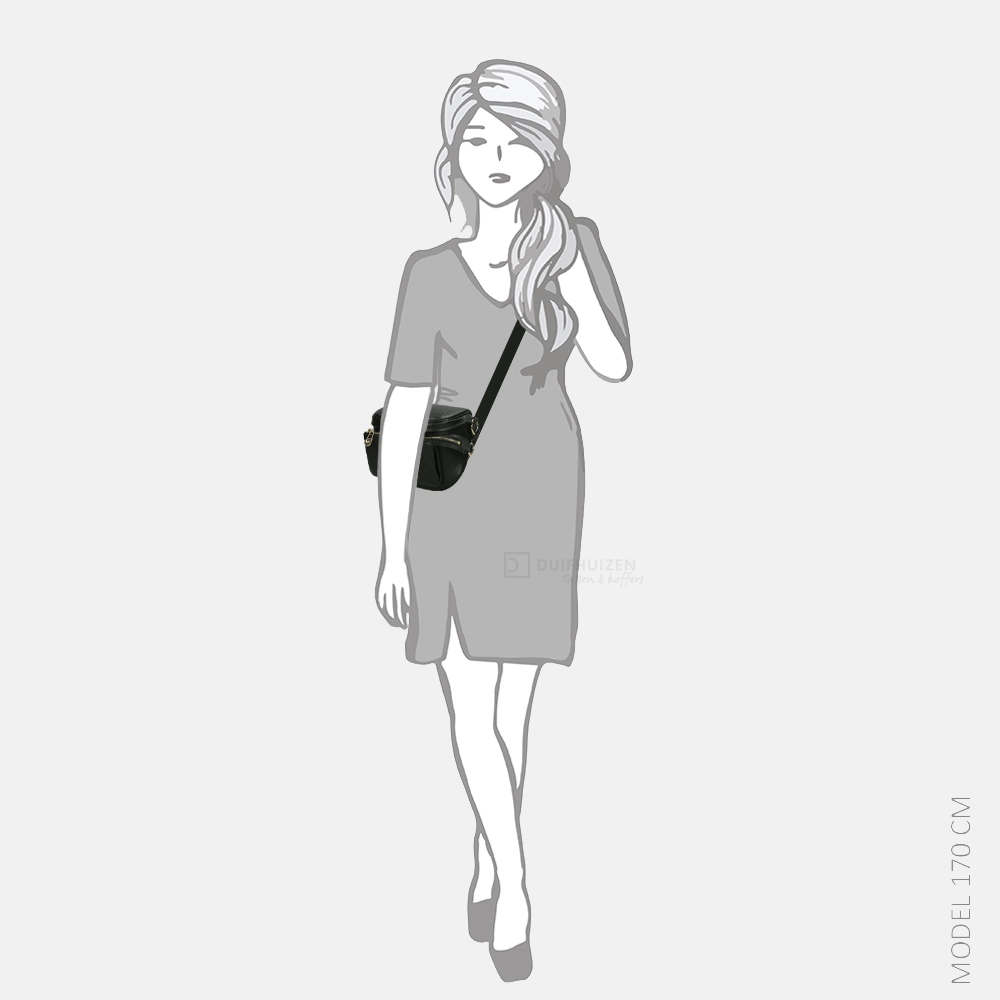 Michael Kors Slater crossbody tas M black bij Duifhuizen