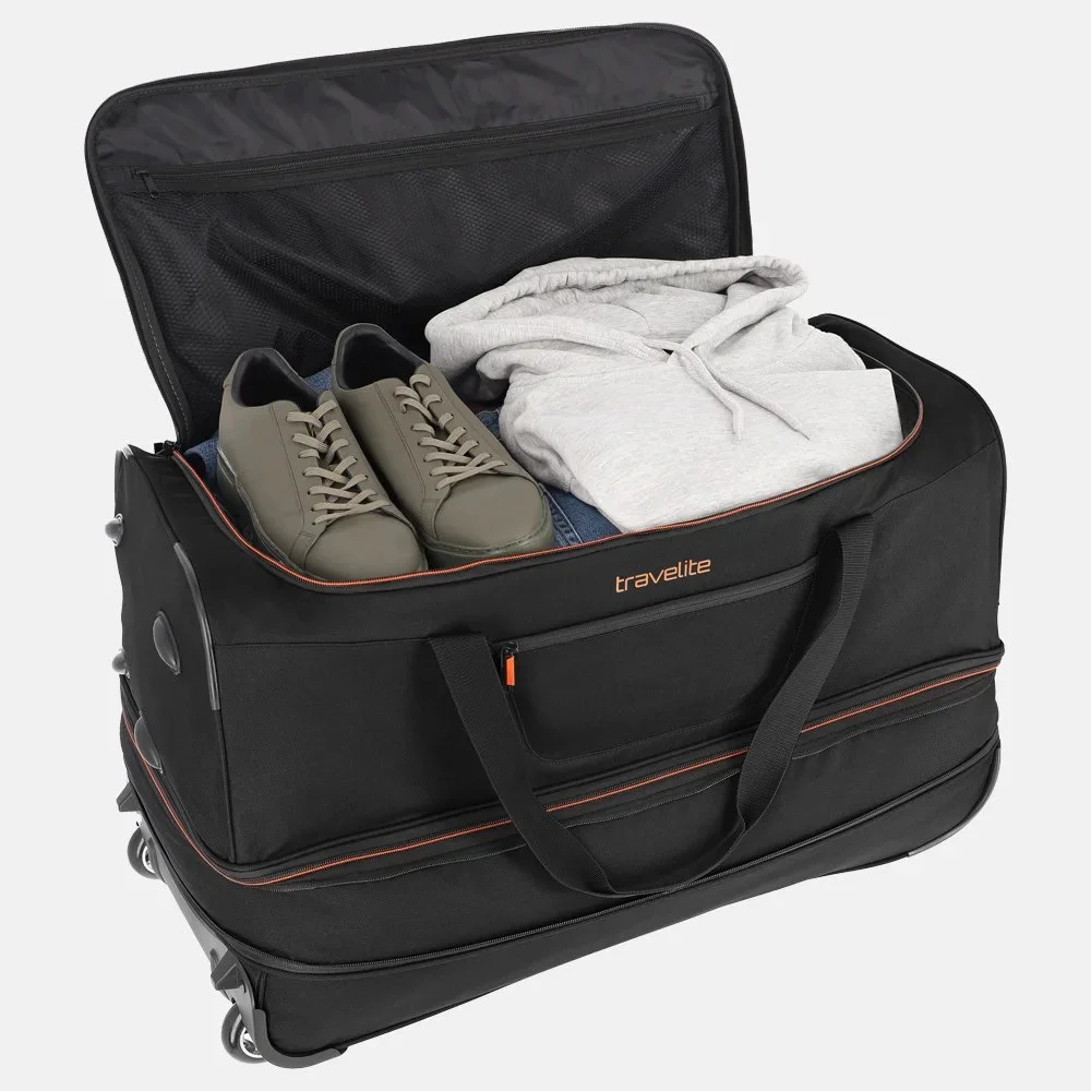 Travelite Basics reistas 70 cm black/orange bij Duifhuizen
