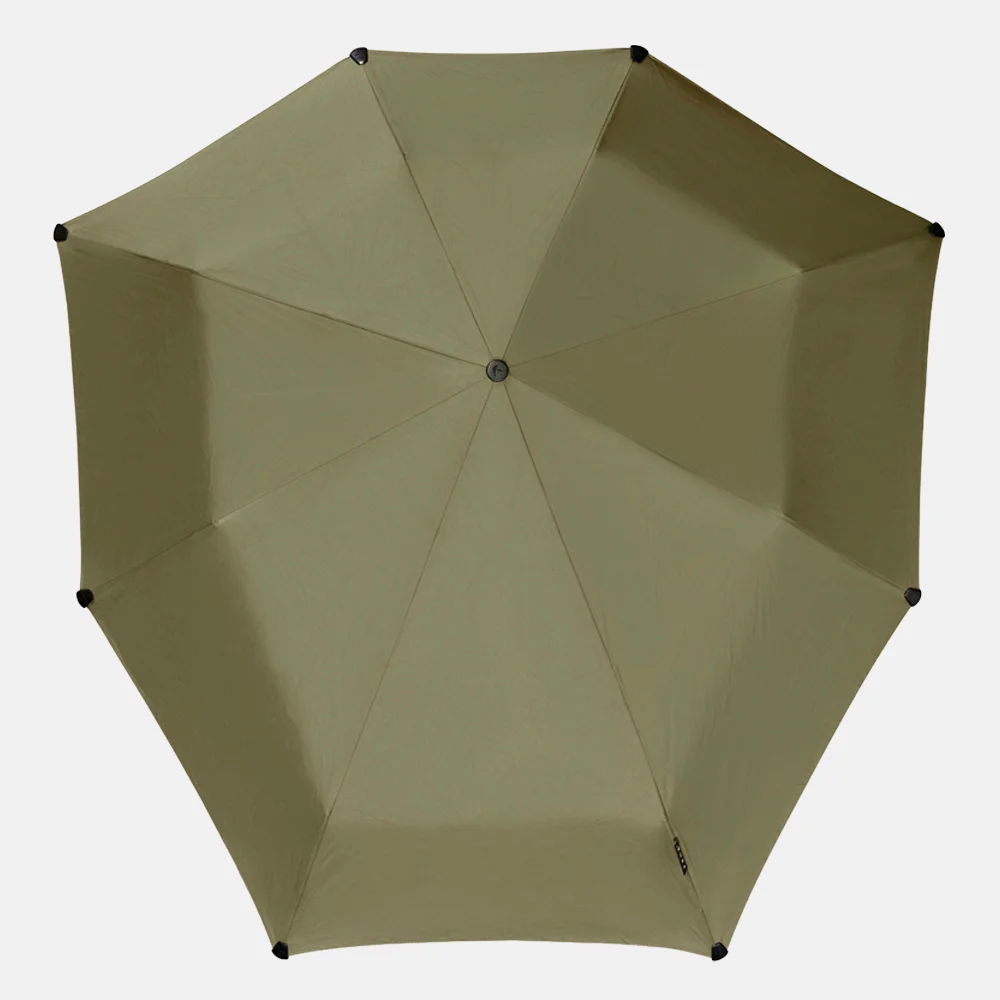 Senz automatic foldable stormparaplu martini olive bij Duifhuizen