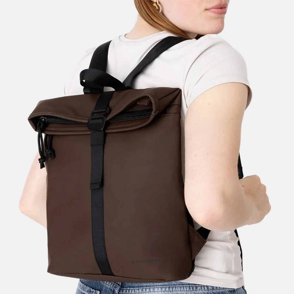 New Rebels Mart rugzak small donkerbruin bij Duifhuizen