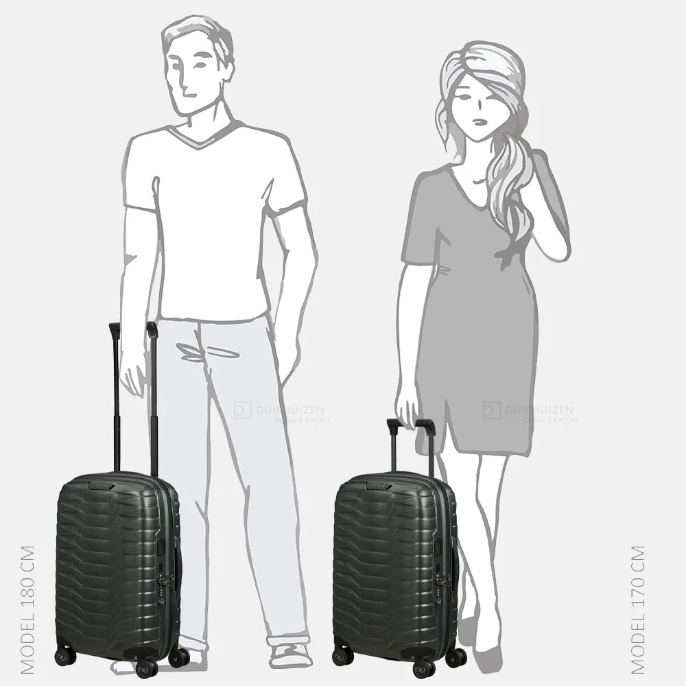 Samsonite Proxis expandable handbagage koffer 55 cm matt climbing ivy bij Duifhuizen