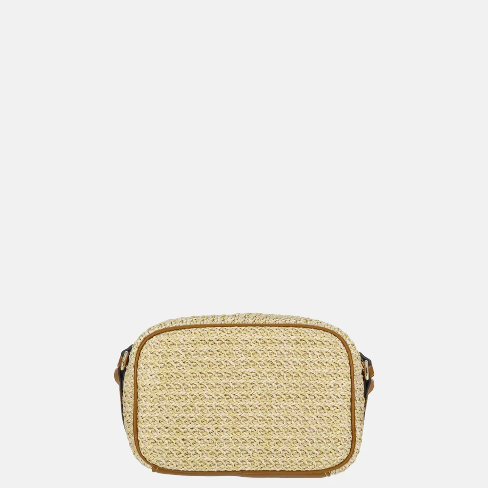 Liu Jo camera case logo crossbody tas M naturale bij Duifhuizen