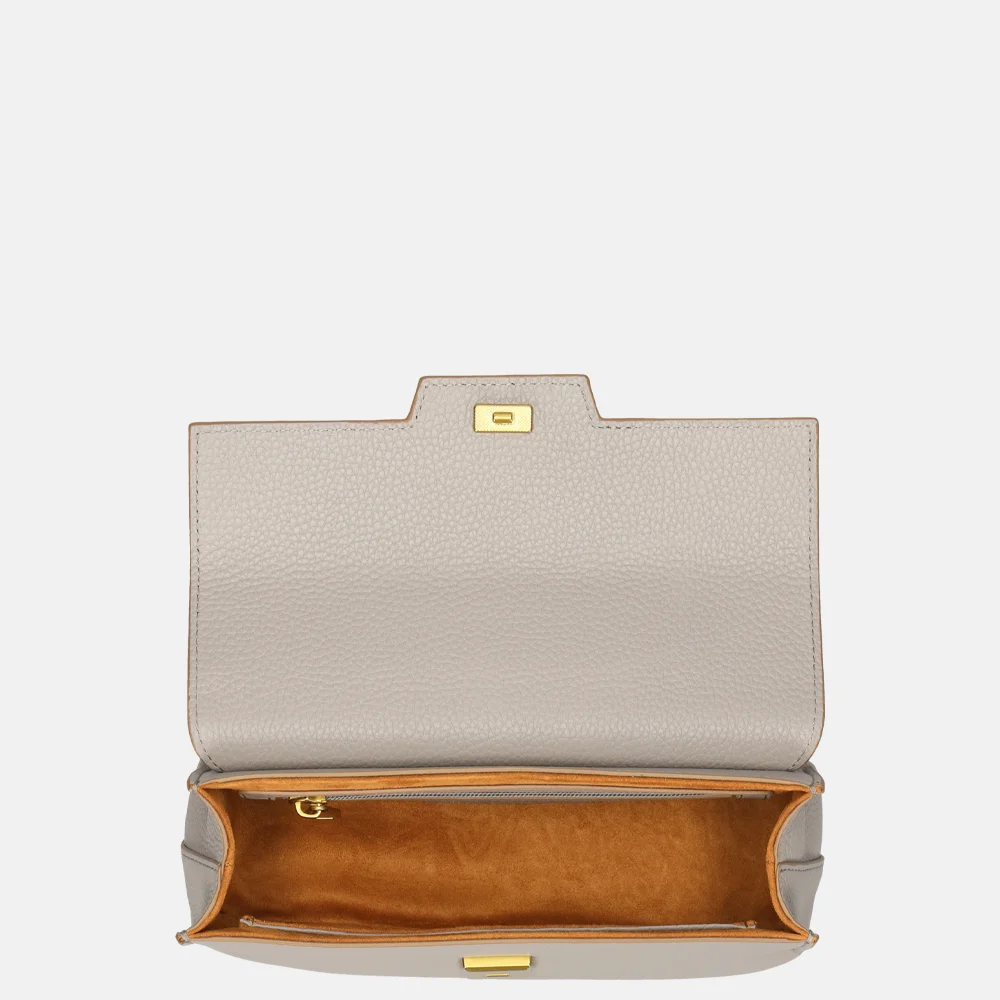 Smaak Amsterdam Flora crossbody tas taupe bij Duifhuizen