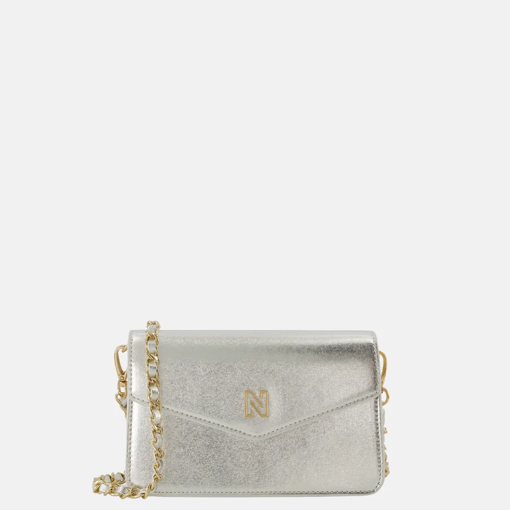 Nikkie Daxing crossbody tas silver bij Duifhuizen