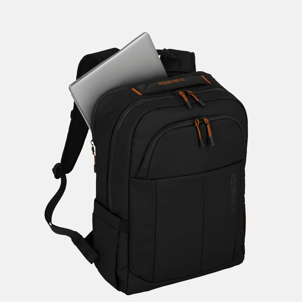 Travelite Briize rugzak M black bij Duifhuizen