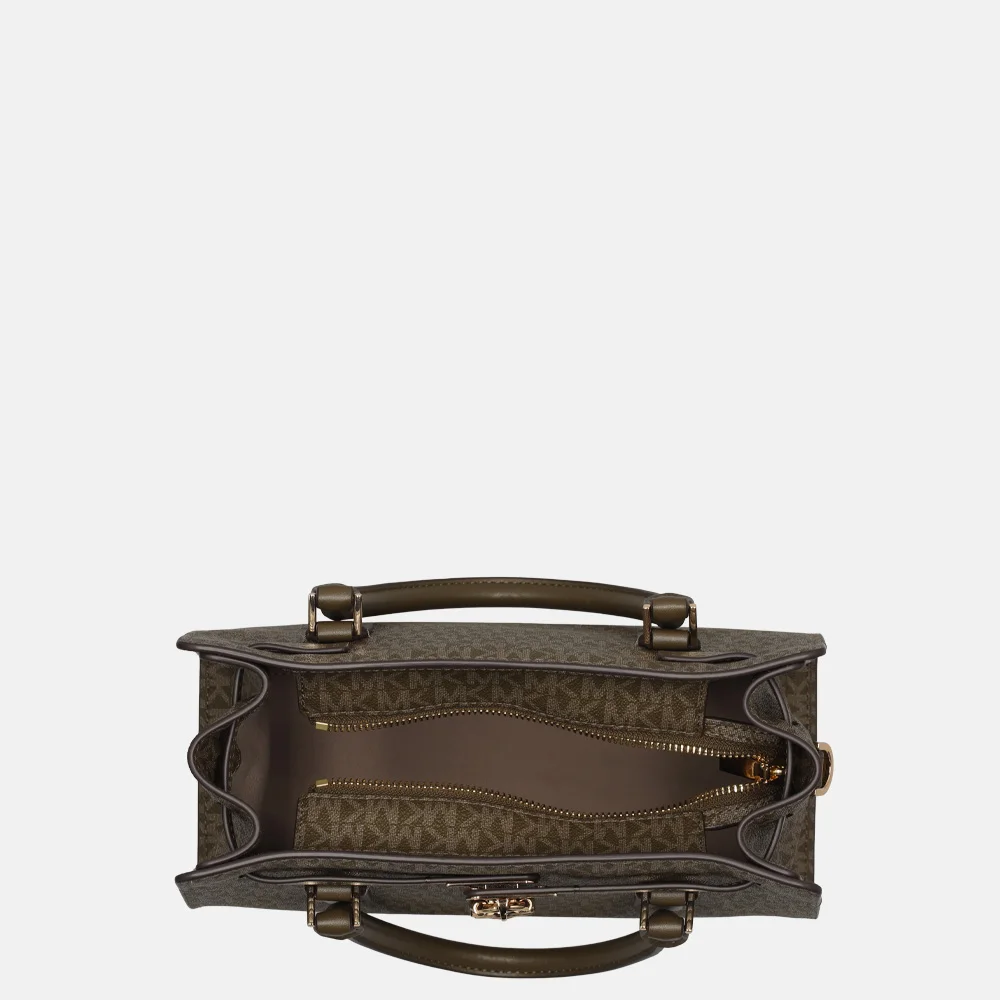Michael Kors Hamilton moderne satchel handtas S loden bij Duifhuizen