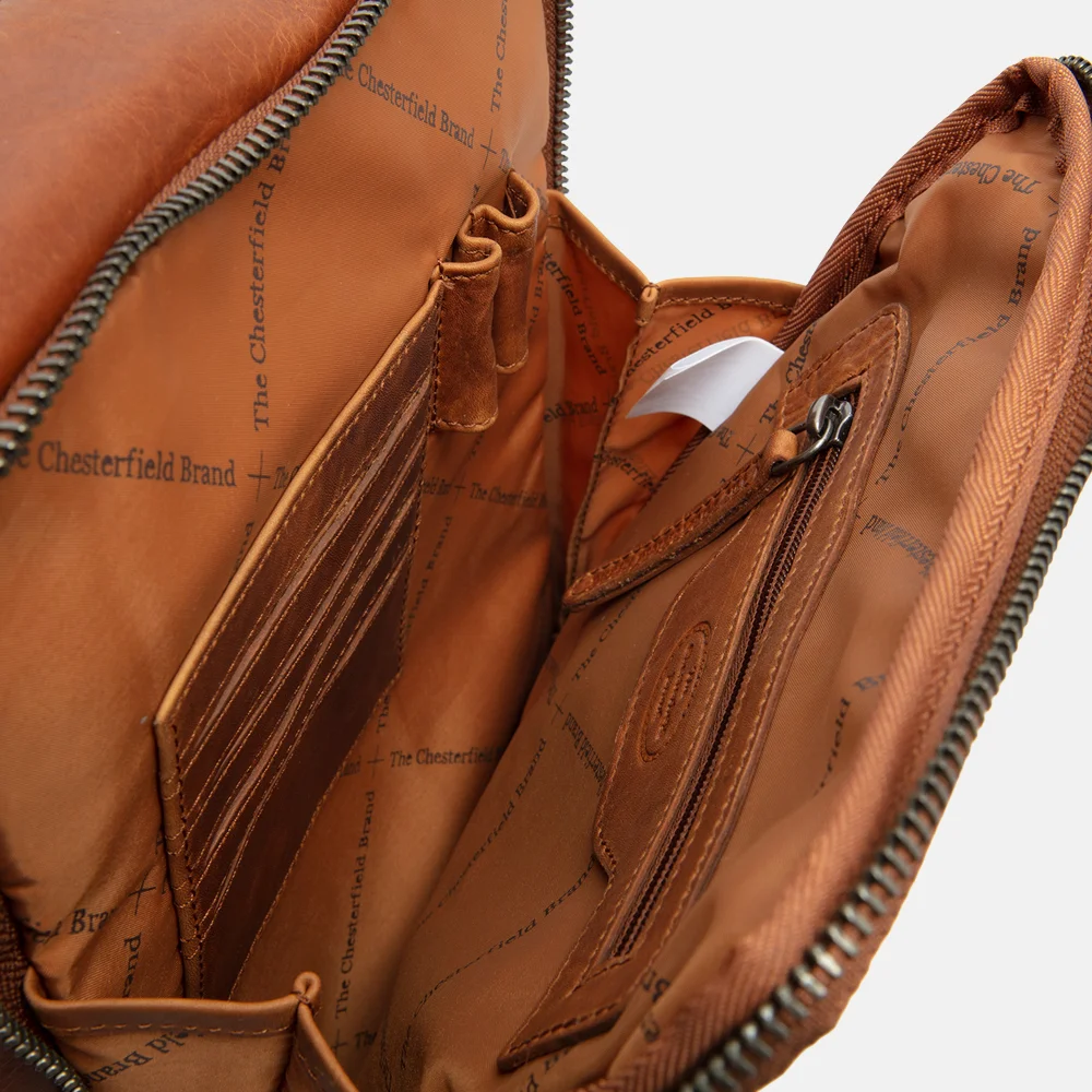 Chesterfield Alva schoudertas cognac bij Duifhuizen