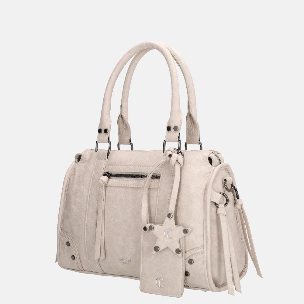 Charm London Berlin handtas M creme bij Duifhuizen