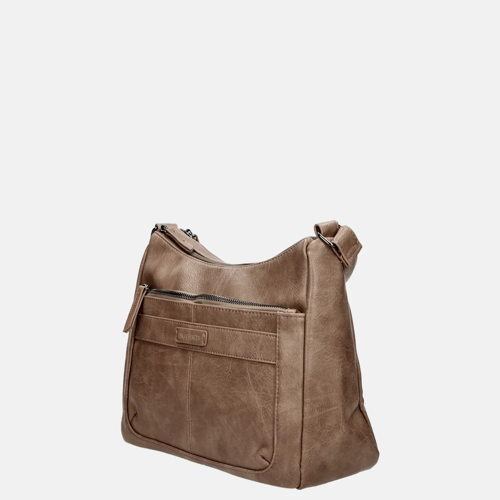 Enrico Benetti Caen crossbody tas lichttaupe bij Duifhuizen