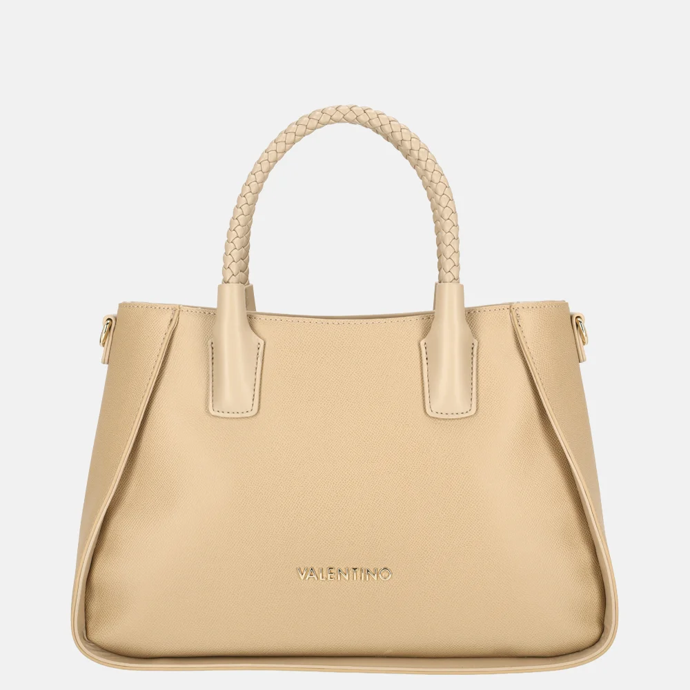 Valentino Bags Eris Re handtas gevlochten L beige bij Duifhuizen