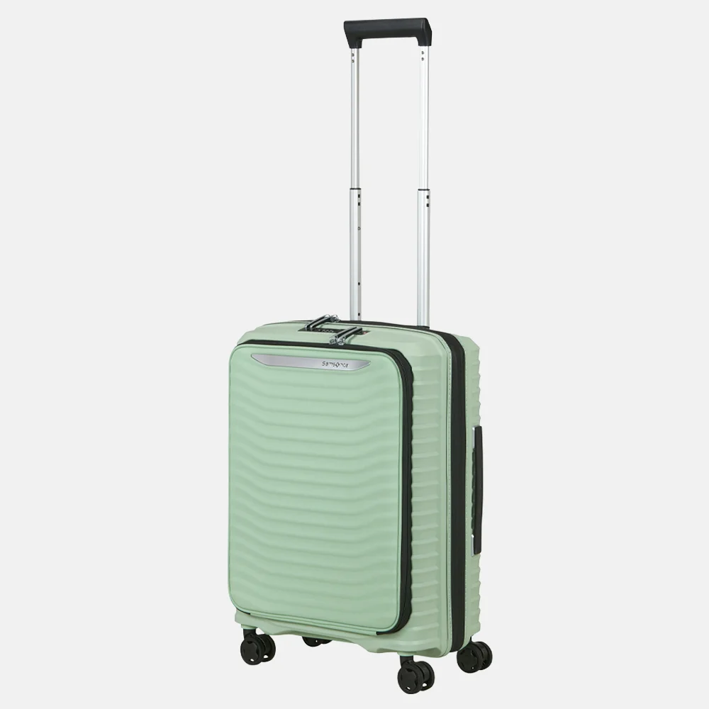 Samsonite Upscape Frontpocket handbagage koffer 55 cm soft sage bij Duifhuizen