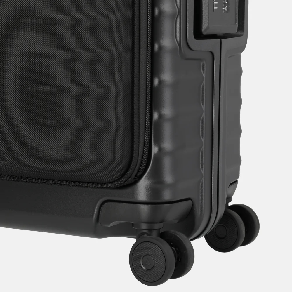 Titan Upgrade Overseas handbagage koffer frontpocket 55 cm nightshade black bij Duifhuizen