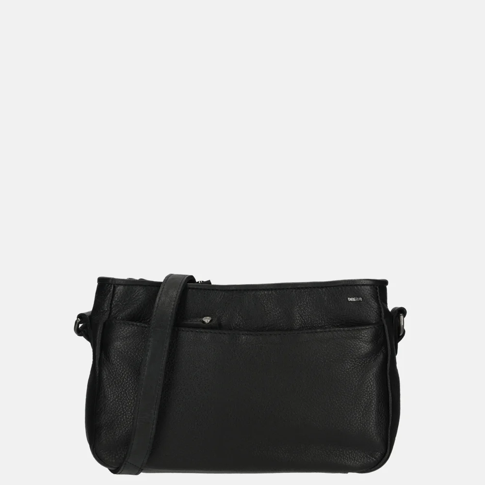 Berba Lucca schoudertas black bij Duifhuizen