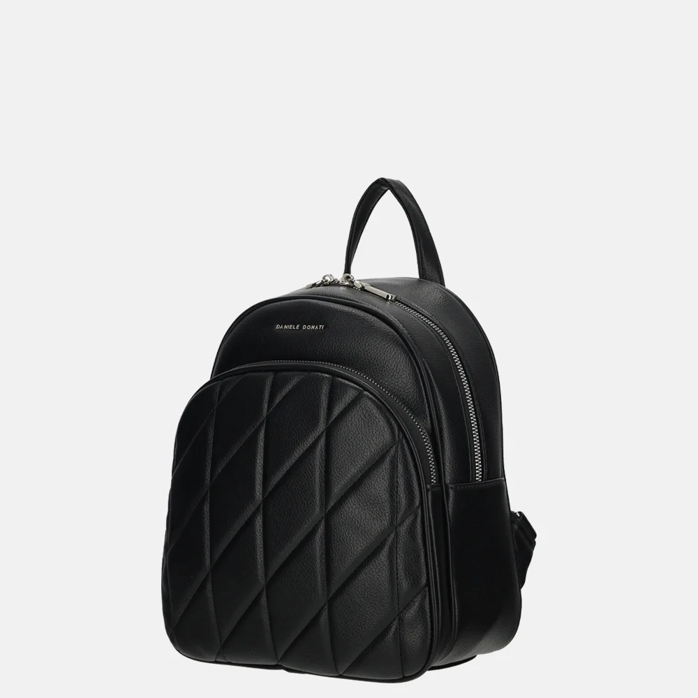 Daniele Donati rugzak doorstikt black bij Duifhuizen