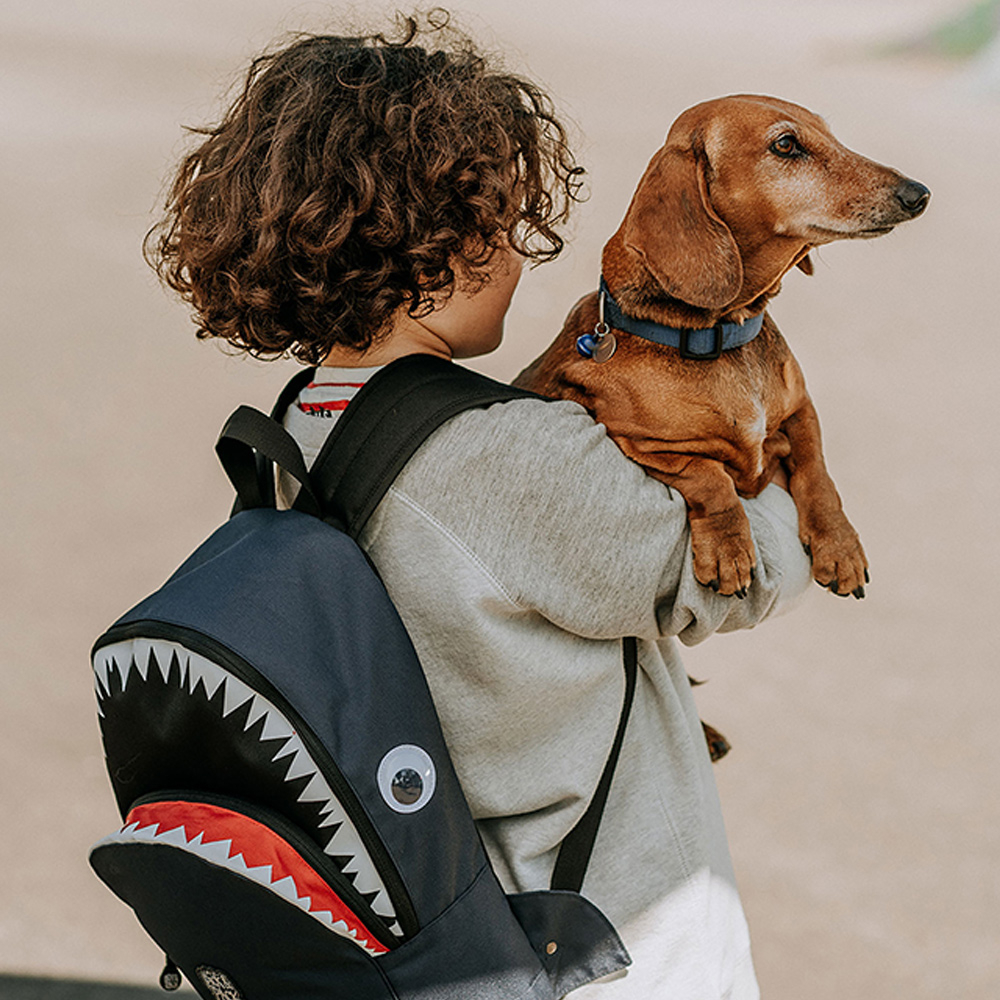 Pick & Pack Shark kinderrugzak M navy bij Duifhuizen