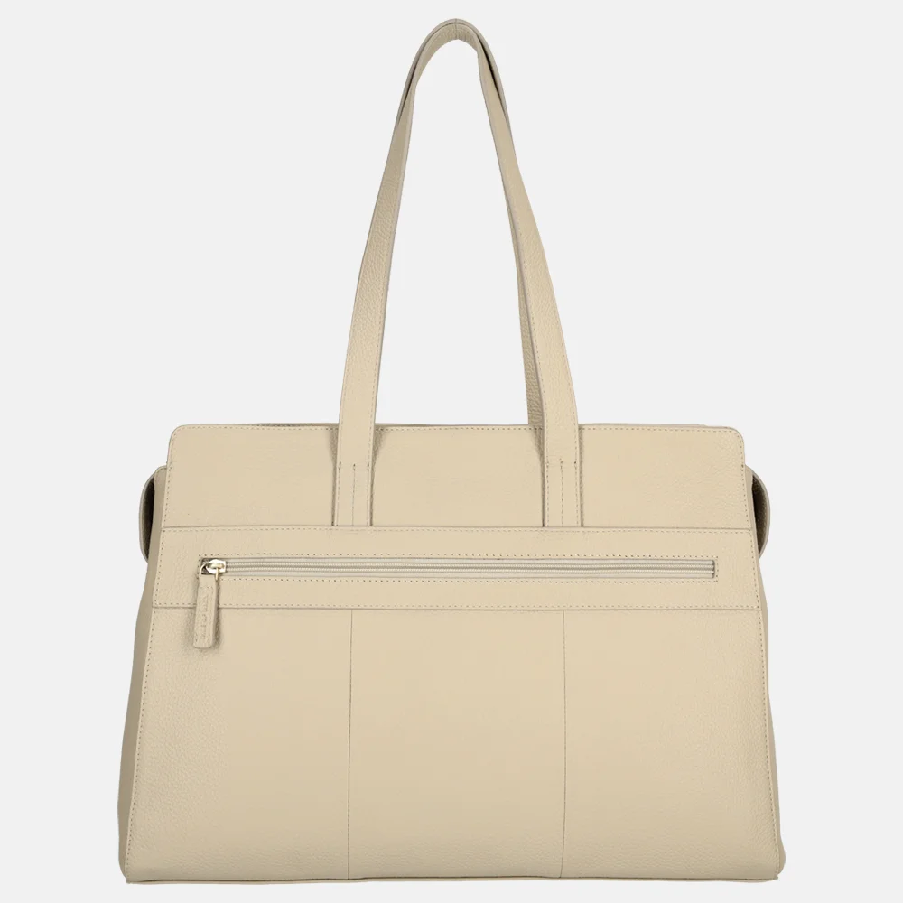 Rise of Rosa laptoptas 16 inch offwhite bij Duifhuizen