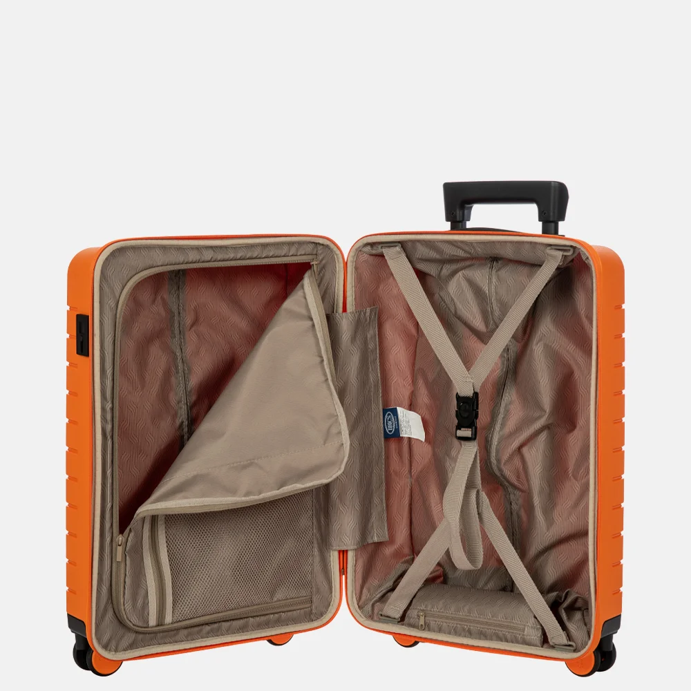 Bric's Ulisse handbagage koffer 55 cm orange bij Duifhuizen
