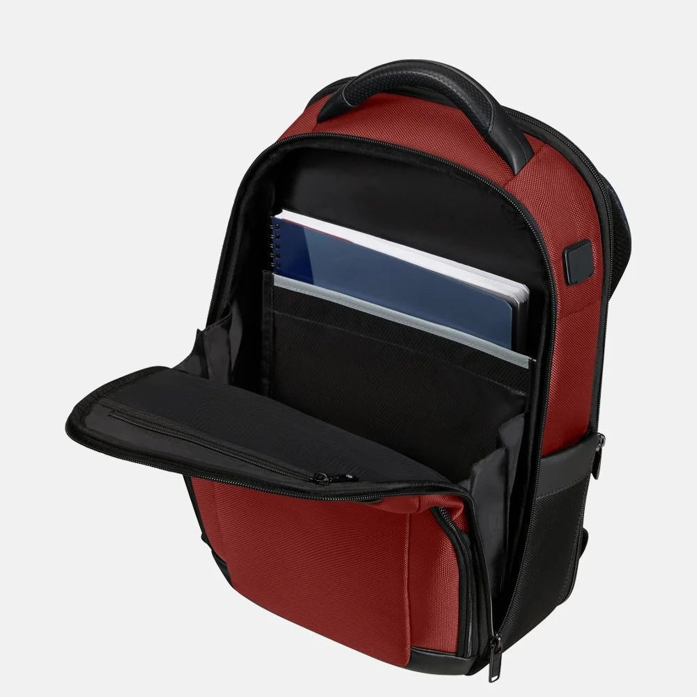 Samsonite Pro-Dlx 6 rugzak 14.1 inch red bij Duifhuizen